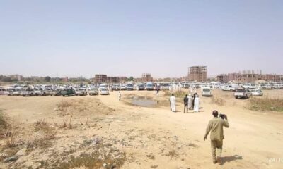 بالصوره : تجمع مئات السيارات من منطقة ود حامد شمال أم درمان استعدادا للتحرك نحو اعتصام القصر