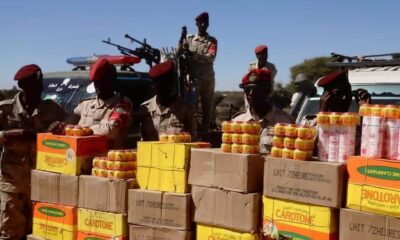 بالصور : ضبط كمية كبيرة من الكريمات الممنوعة بشمال دارفور