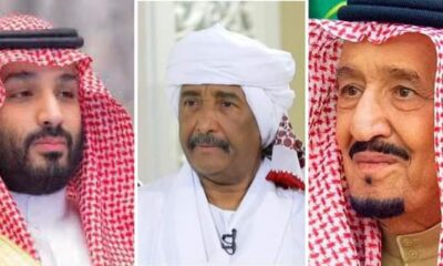 برقيتان من البرهان للملك سلمان وولي العهد