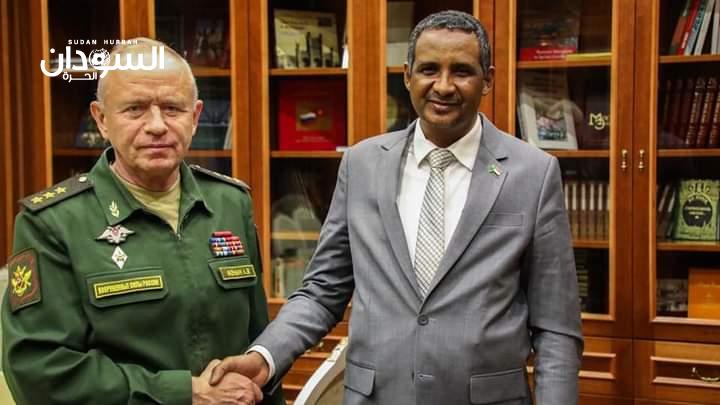 لقاء بين دقلو و نائب وزير الدفاع الروسي – السودان الحرة