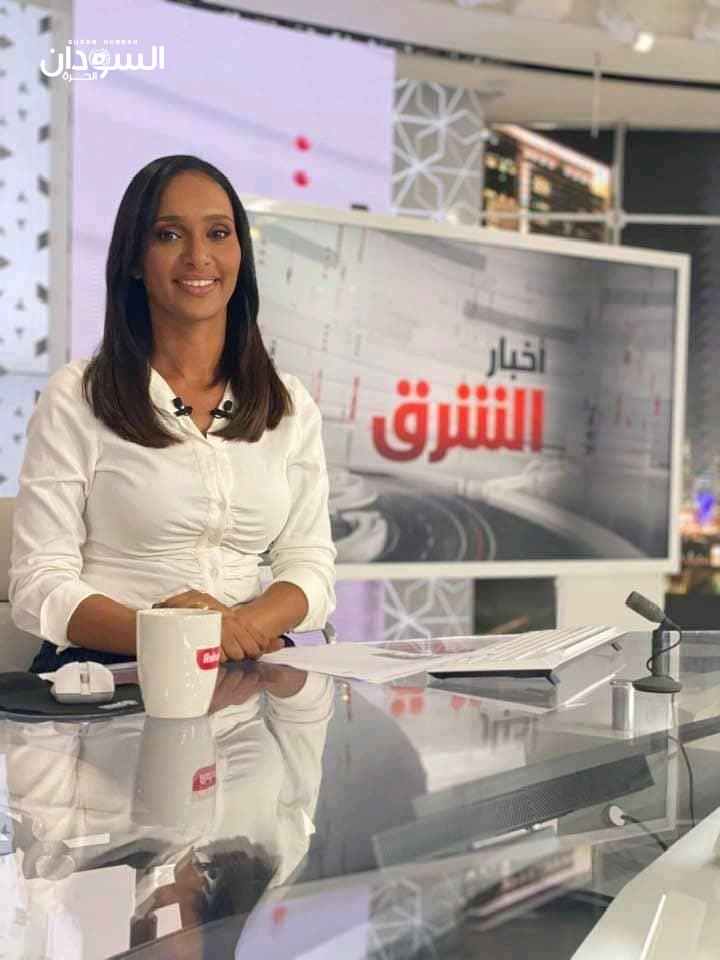 أول ظهور للإعلامية السودانية سالي عثمان في قناة (الشرق) بدبي