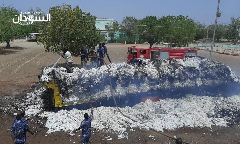 حريق هائل في محالج مارنجان