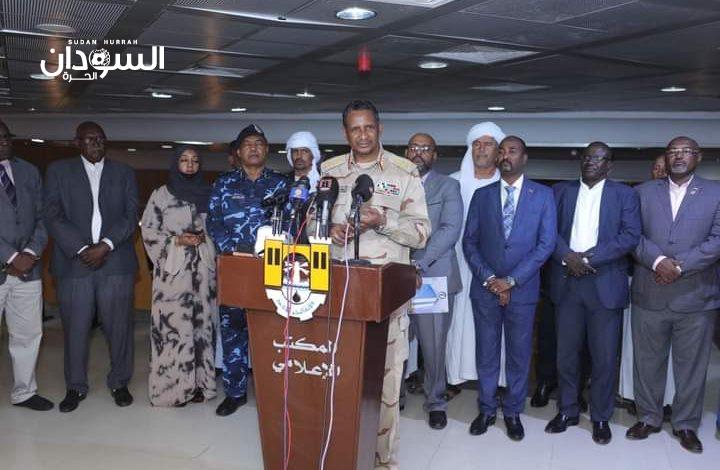 تصريحات جديدة لدقلو من بورتسودان