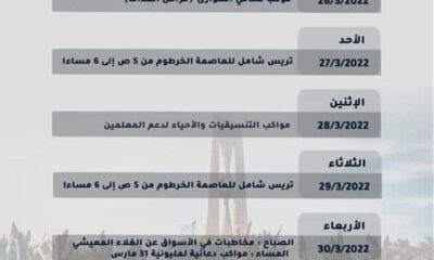 الخرطوم .. لجان المقاومة تعلن عن جدول جديد للتصعيد الثوري – السودان الحرة