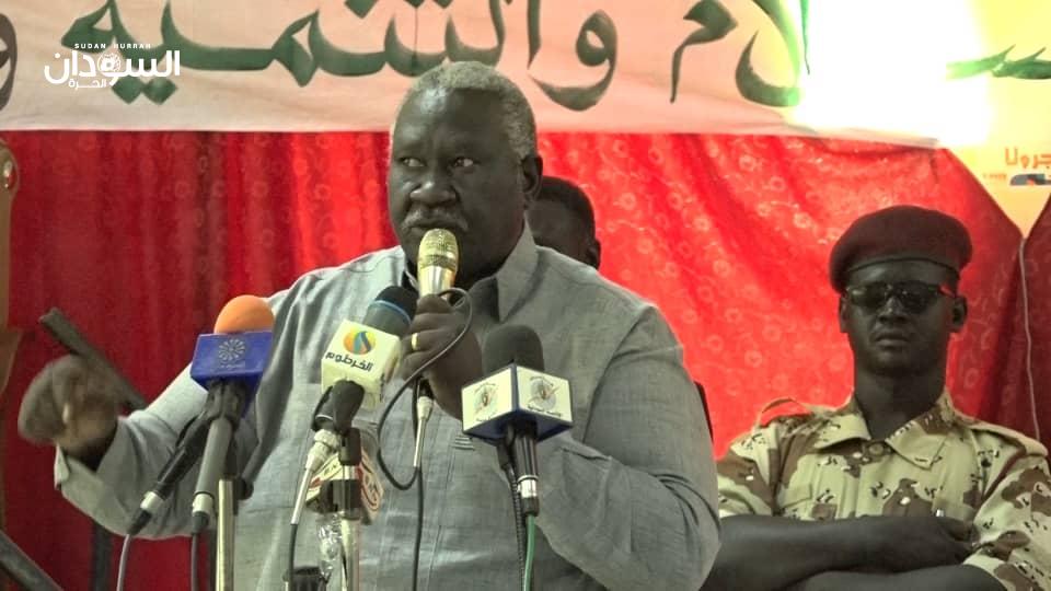 عقار: سنعمل مع من ينفذ اتفاقية سلام جوبا ونقف ضد من يعمل على إعاقته