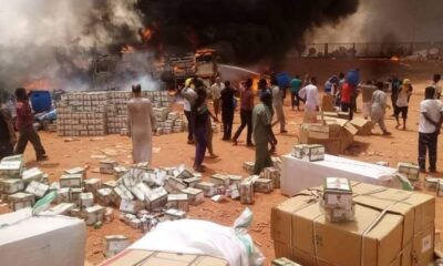 السودان…السيطرة على حريق ضخم بمستودع بضائع – السودان الحرة