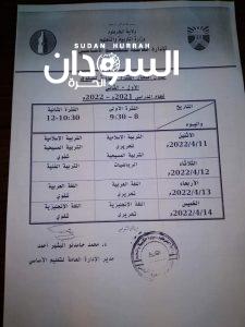 الخرطوم .. تعديل جداول امتحانات الفترة النهائية – السودان الحرة