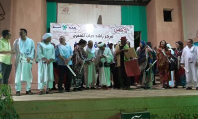 الوفد الشعبي المصري يرتدي الزي السوداني في احتفالية مركز راشد دياب