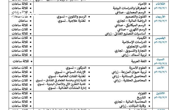 (السوداني) تنشر جدول امتحانات الشهادة السودانية