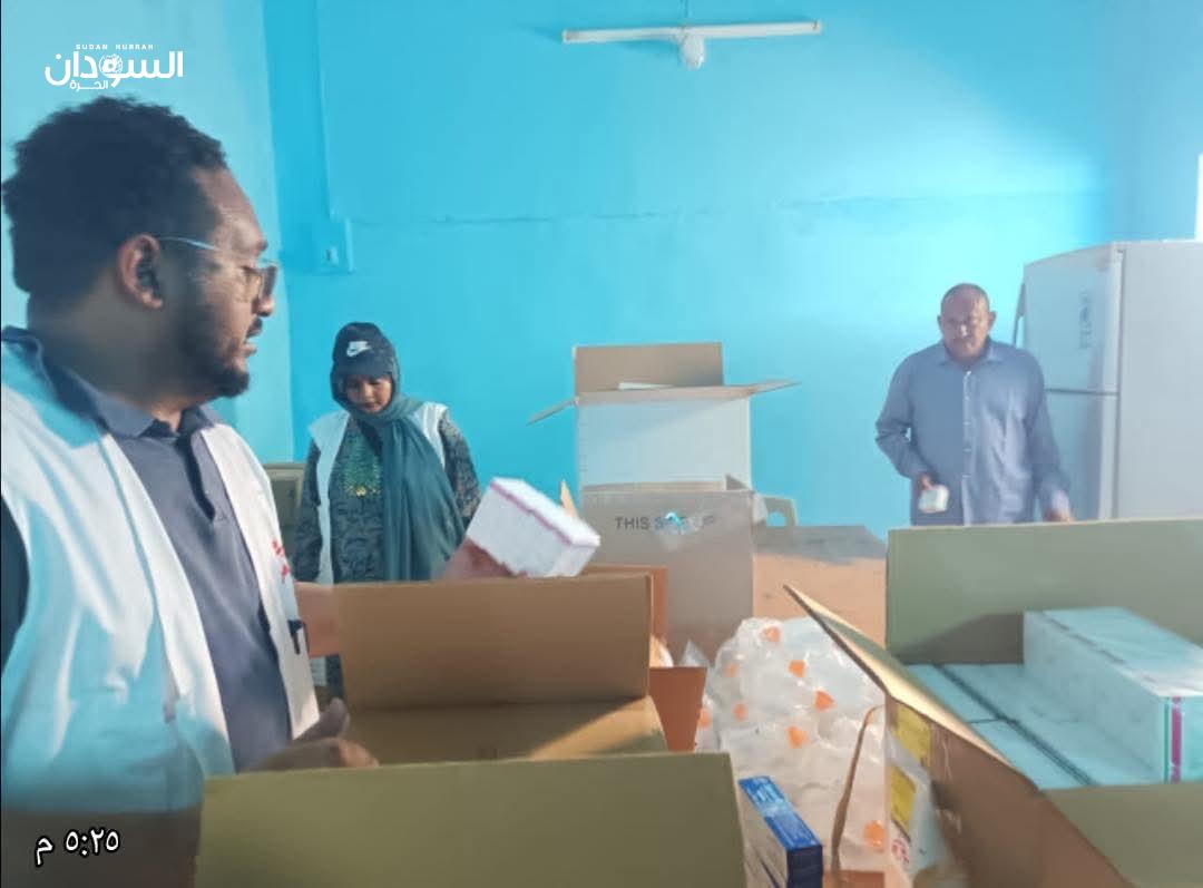 منظمة أطباء بلا حدود البلجيكية تسلم إمداداً دوائياً لوزارة الصحة بسنار